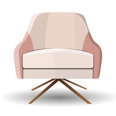 Tek Koltuklu Düz Tasarım. Modern Çizgi Film Kanalı