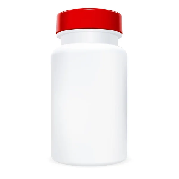 Pill Bottle. Medicine Drug Container Mockup. — 스톡 벡터
