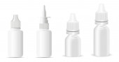 Nasal Spray. Nose Decongestant Bottle. Flu Remedy