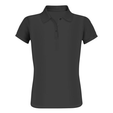 Polo Shirt Mockup. Kısa kollu. Ön Şablon.