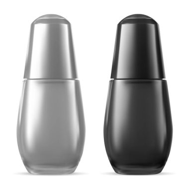 Serum şişesi. Kolajen esansı ürünü. Vektör