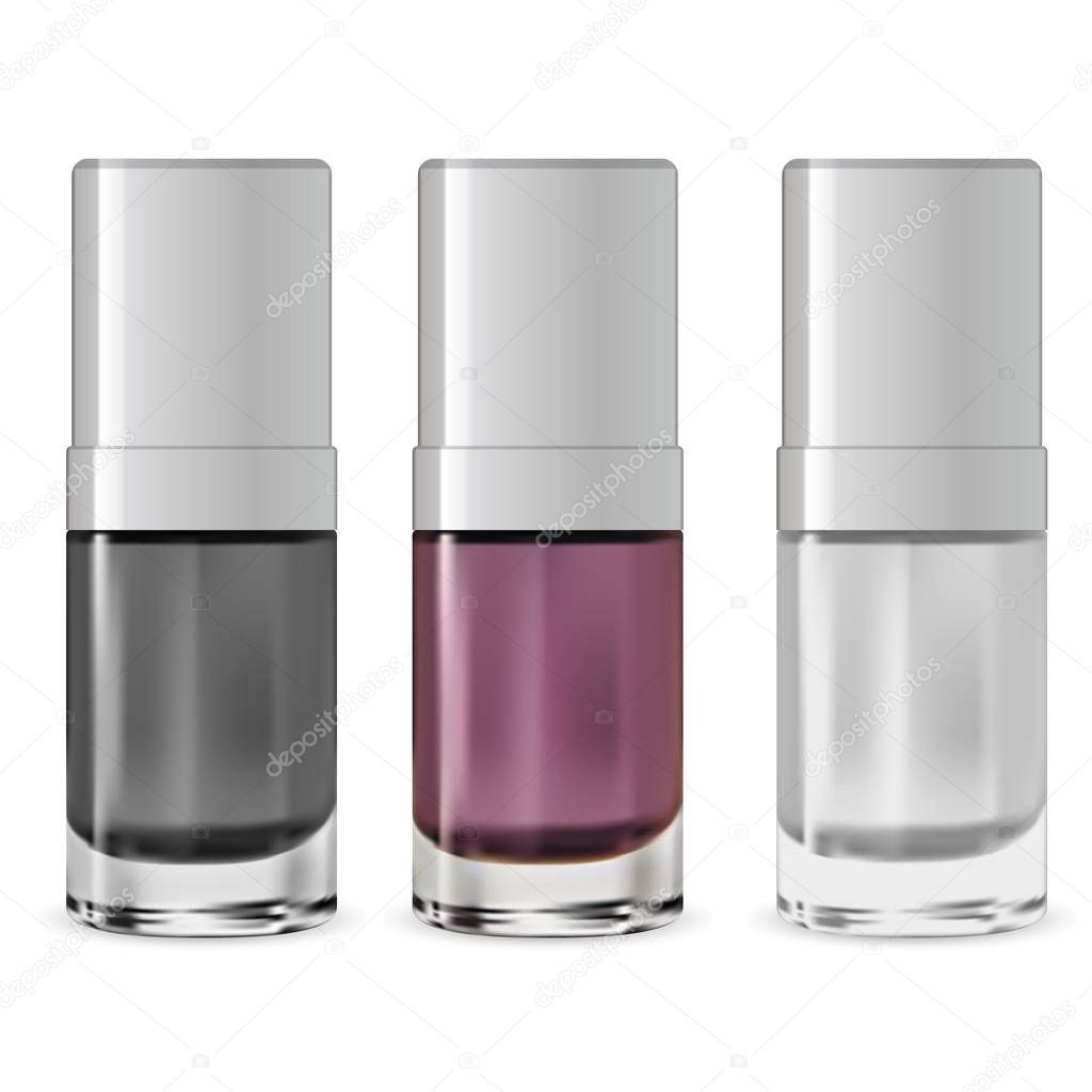 Download Nail Polish Bottle Serum Container Vector Packaging Design Nailpolish Package Mockup Set Realistic Beauty Cosmetic Product Trendy Glamour Brand Gloss Colour Illustration Manicure Pedicure Premium Vector In Adobe Illustrator Ai