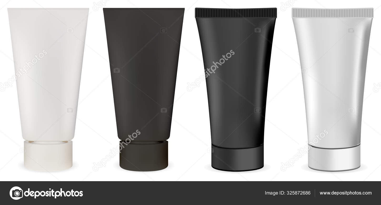 Download Cream Tube Cosmetic Tube Mockup Isolated Package Vector Image By C Sergiibaibak Vector Stock 325872686