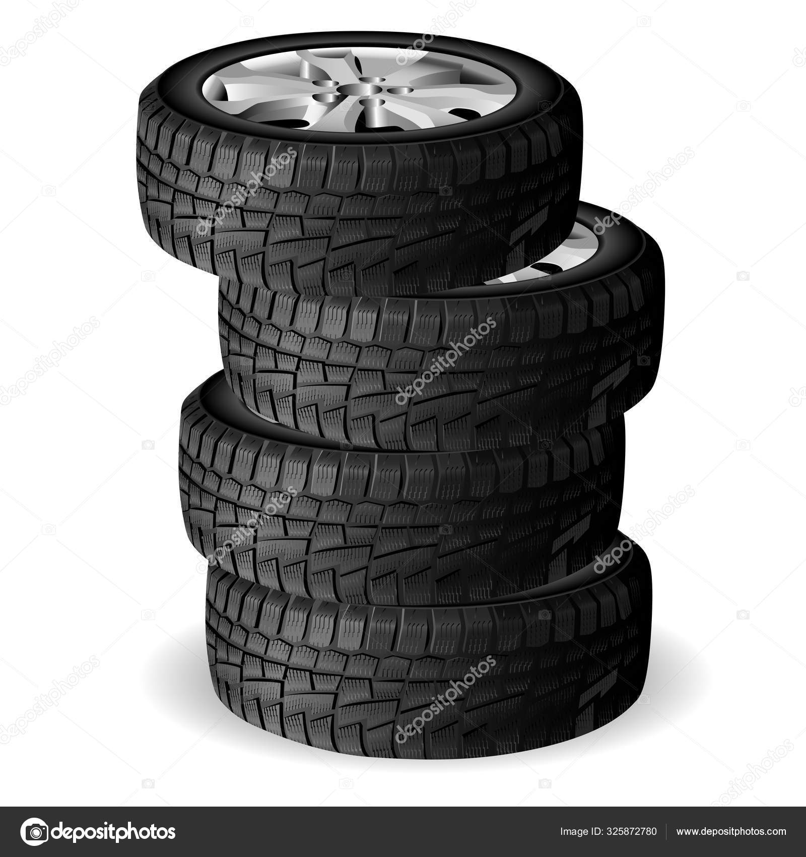 回転タイヤストックベクター ロイヤリティフリー回転タイヤイラスト Depositphotos