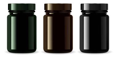 Amber İlaç Şişe Modeli. Kozmetik Paketleme