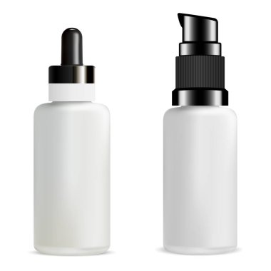 Serum Düşüren Şişe. 3D İlaç Şişesi Yağ Düşüşü