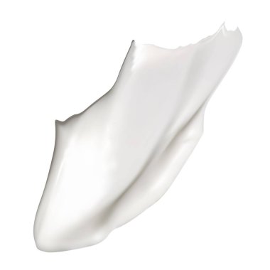 Krem Smear. Kozmetik jel dokusu izole edilmiş Swatch