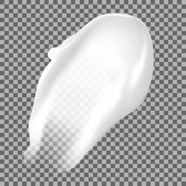 Krema lekesi. Kozmetik doku vuruşu vektör modellemesi