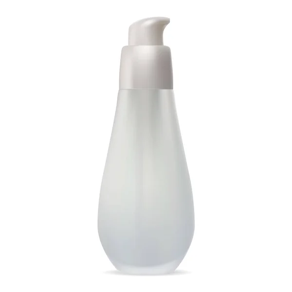 Pompa şişesi. Cilt bakımı kozmetik serum dağıtıcısı — Stok Vektör
