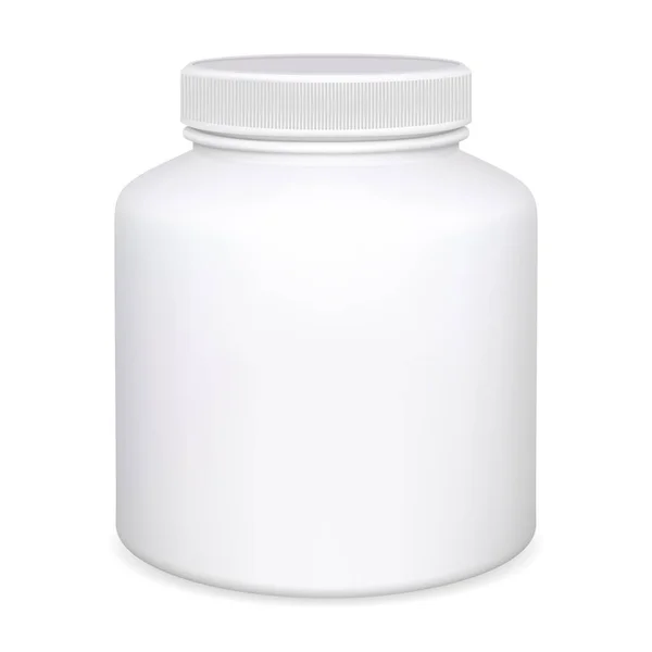 Kiegészítő üveg. Tablettás üveg. Gyógyszer csomag — Stock Vector