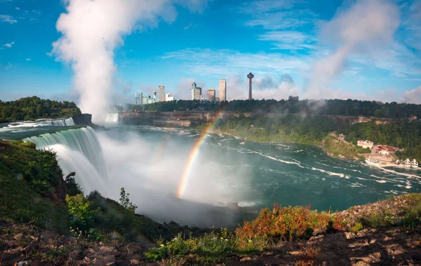 Arco Iris Las Cataratas Del Niágara — Foto de Stock