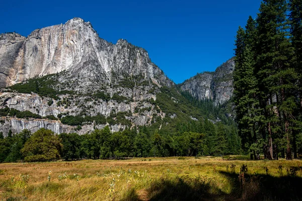Famosa montaña El Capitán en el Parque Nacional Yosemite en California, EE.UU. — Foto de Stock