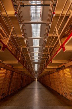 San Frncisco 'daki Alcatraz Ulusal Parkı' nda hiç kimsenin fotoğrafı yok.