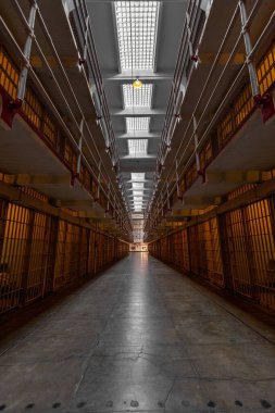 San Frncisco 'daki Alcatraz Ulusal Parkı' nda hiç kimsenin fotoğrafı yok.