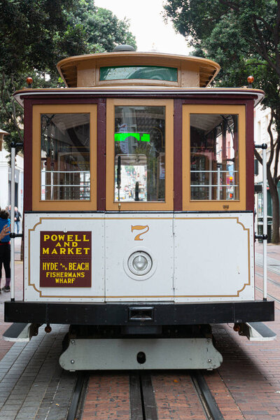 San Francisco - September 17, 2012: Cable Car in San Francisco, California