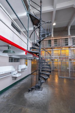 San Frncisco 'daki Alcatraz Ulusal Parkı' nda hiç kimsenin fotoğrafı yok.