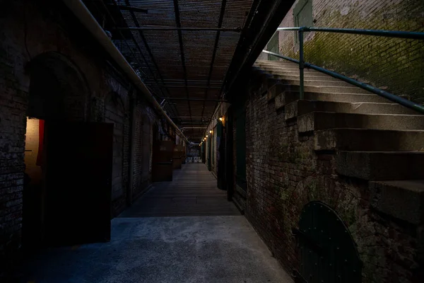 Alcatraz-Nationalpark in San Frncisco, keine Menschen im Inneren Foto — Stockfoto