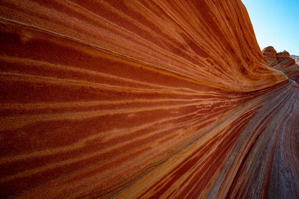 Arizona Wave - Διάσημος γεωλογικός σχηματισμός πετρωμάτων στο Pariah Canyon — Φωτογραφία Αρχείου