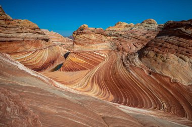 Arizona Wave - Pariah Canyon 'da ünlü jeoloji kaya oluşumu