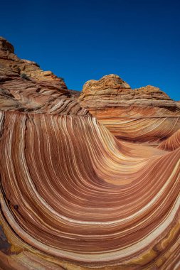 Arizona Wave - Pariah Canyon 'da ünlü jeoloji kaya oluşumu