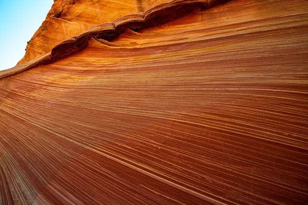 Arizona Wave - Beroemde Geologie rotsformatie in Pariah Canyon — Stockfoto