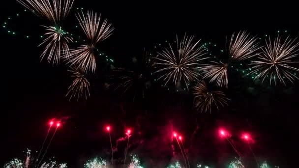 feux d'artifice dans le ciel nocturne