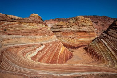 Arizona Wave - Pariah Canyon 'da ünlü jeoloji kaya oluşumu