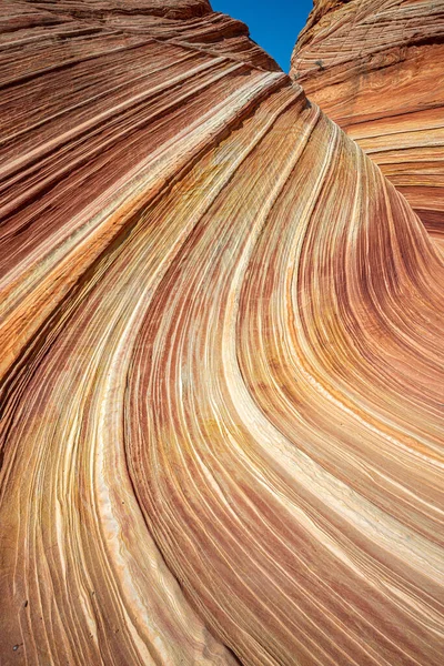 Arizona Wave - Pariah Canyon 'da ünlü jeoloji kaya oluşumu — Stok fotoğraf