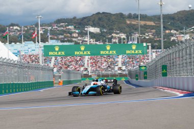 SOCHI, RUSSIA - 29 Eylül 2019: Rusya Formula 1 Grand Prix 'inde Yarış Başladı