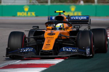 SOCHI, RUSSIA - 29 Eylül 2019: Rusya Formula 1 Grand Prix 'inde Yarış Başladı