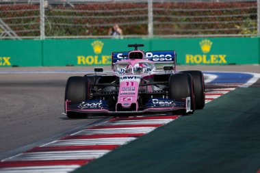 SOCHI, RUSSIA - 29 Eylül 2019: Rusya Formula 1 Grand Prix 'inde Yarış Başladı