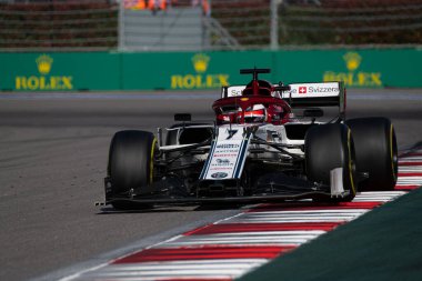 SOCHI, RUSSIA - 29 Eylül 2019: Rusya Formula 1 Grand Prix 'inde Yarış Başladı