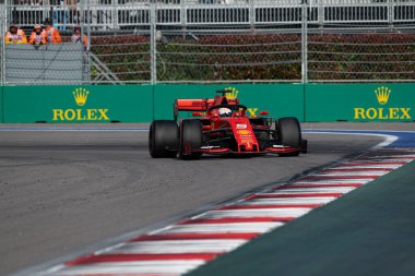 SOCHI, RUSSIA - 29 Eylül 2019: Rusya Formula 1 Grand Prix 'inde Yarış Başladı