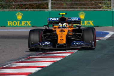 SOCHI, RUSSIA - 29 Eylül 2019: Rusya Formula 1 Grand Prix 'inde Yarış Başladı