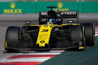 SOCHI, RUSSIA - 29 Eylül 2019: Rusya Formula 1 Grand Prix 'inde Yarış Başladı