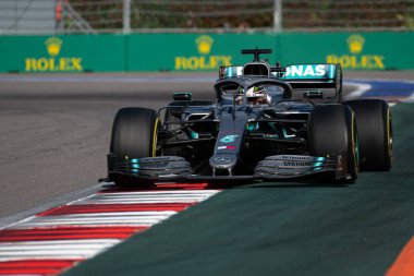 SOCHI, RUSSIA - 29 Eylül 2019: Rusya Formula 1 Grand Prix