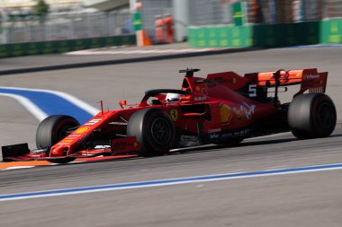 SOCHI, RUSSIA - 29 Eylül 2019: Rusya Formula 1 Grand Prix