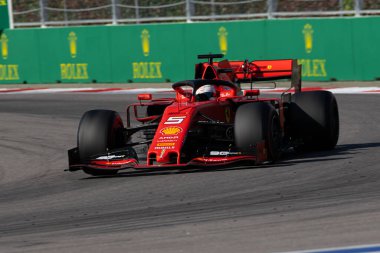 SOCHI, RUSSIA - 29 Eylül 2019: Rusya Formula 1 Grand Prix