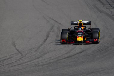 SOCHI, RUSSIA - 29 Eylül 2019: Rusya Formula 1 Grand Prix 'inde Yarış Başladı