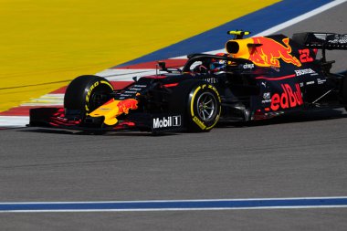 SOCHI, RUSSIA - 29 Eylül 2019: Rusya Formula 1 Grand Prix 'inde Yarış Başladı