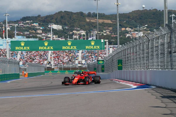 Sochi Ryssland September 2019 Tävlingsstart Vid Formel Grand Prix Ryssland — Stockfoto