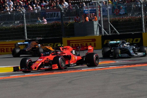 Sochi Russia Settembre 2019 Gara Partenza Gran Premio Formula Della — Foto Stock