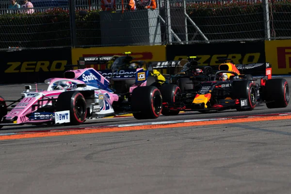 Sotschi Russland September 2019 Rennstart Beim Formel Grand Prix Von — Stockfoto