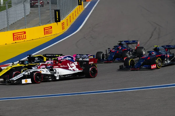 Sochi Rusko Září 2019 Závod Formule Grand Prix Russia 2019 — Stock fotografie