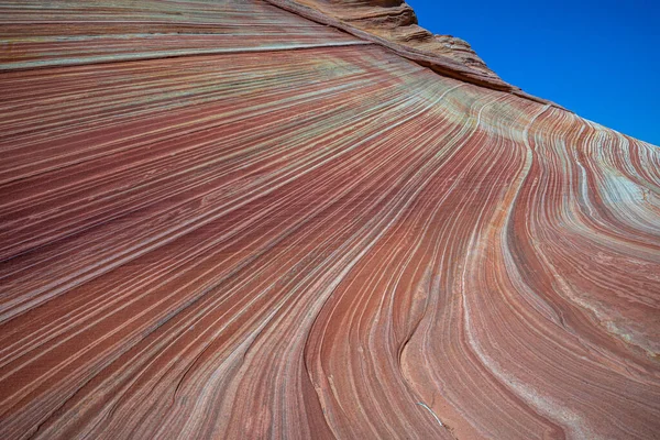 Arizona Wave - Διάσημος γεωλογικός σχηματισμός πετρωμάτων στο Pariah Canyon — Φωτογραφία Αρχείου