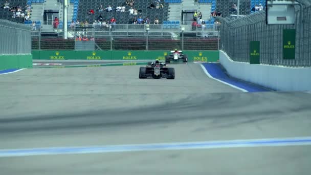 Formula 1 'de yarış günü Rusya Grand Prix 2019 — Stok video