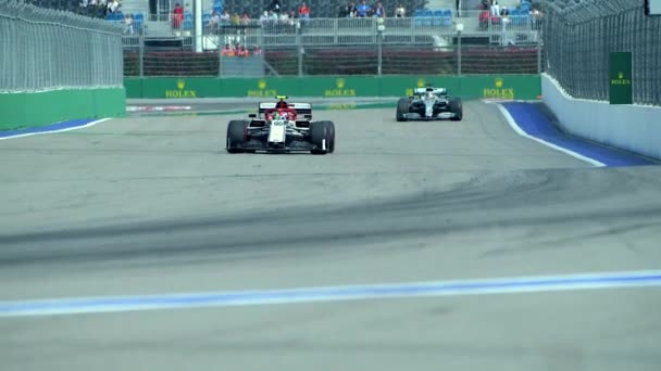 Día de la carrera en la Fórmula 1 Gran Premio de Rusia 2019 — Vídeo de stock