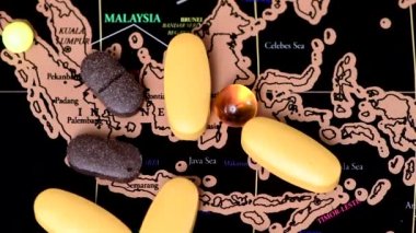 Covid-19 İnsani Bağış Konsepti, Asya seyahat haritası