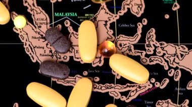 Covid-19 İnsani Bağış Konsepti, Asya seyahat haritasını çiz