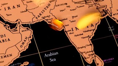 Covid-19 İnsani Bağış Konsepti, Hindistan 'ın siyah seyahat haritası